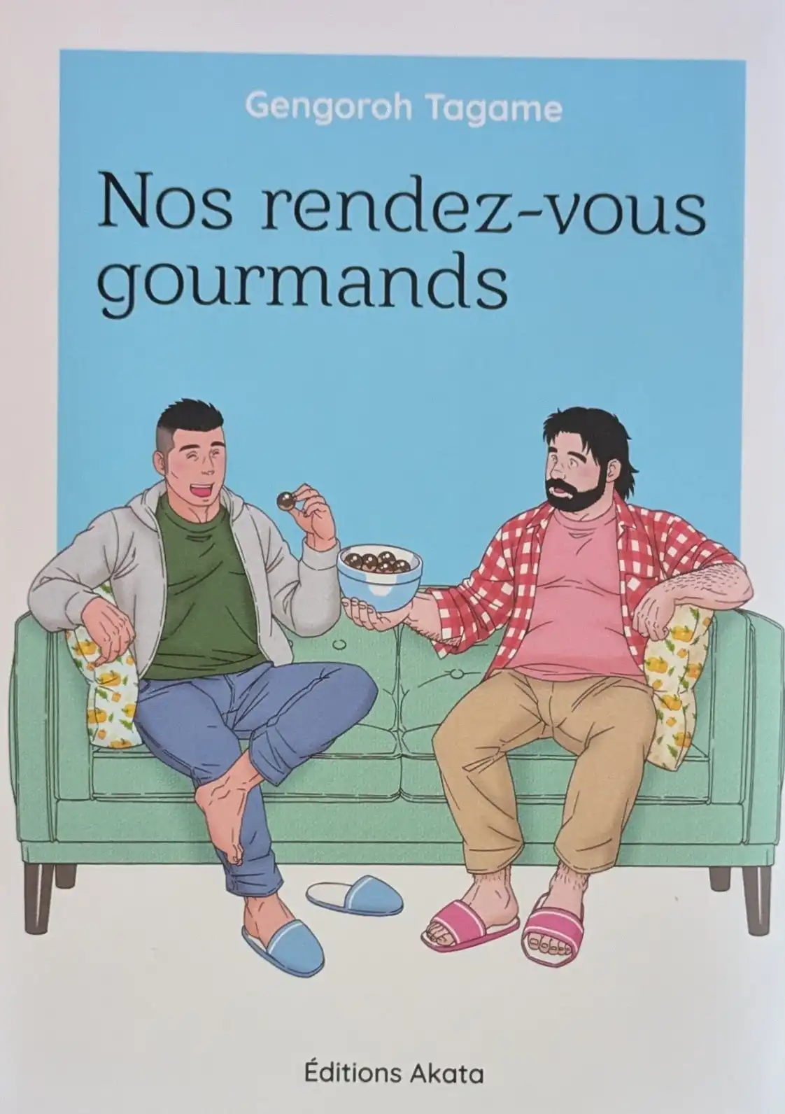 Couverture du manga Nos rendez-vous gourmands de Gengoroh Tagame chez Akata