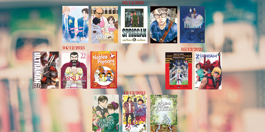 Sélection dans le planning mangas de décembre 2025