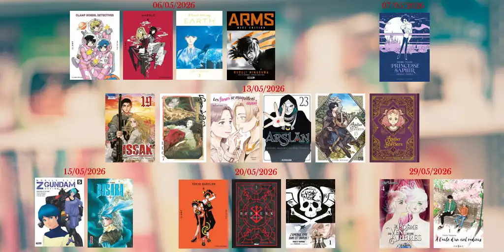 Ma sélection de 18 titres dans le planning mangas de mai 2026